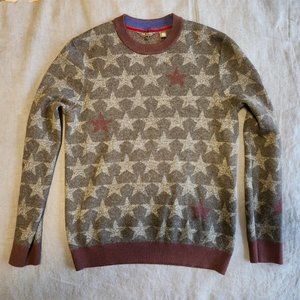 Men's Ted Baker London Star Motif Wool-Blend Sweater (Size 4, Medium)